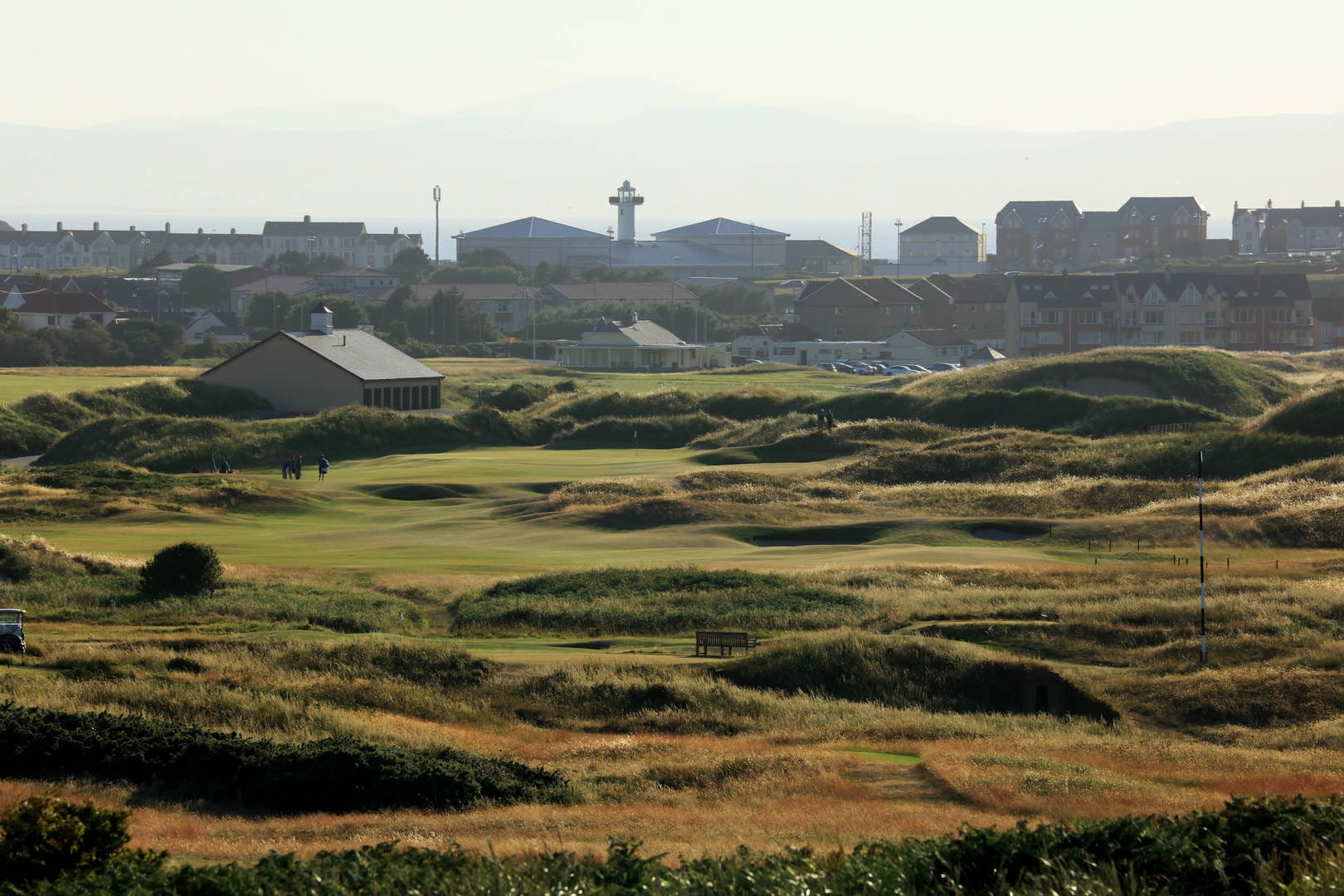 Portrush with town in background